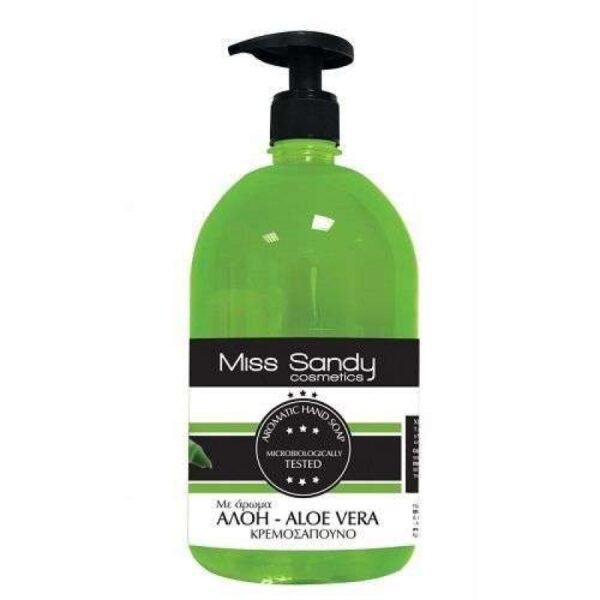 Κρεμοσάπουνο Miss Sandy με άρωμα Aloe Vera 1Lt