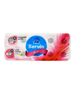 IMG_4313 Χαρτί υγείας 4 φύλλο Servin 10 ρολά 105 gr