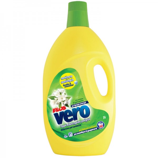 Υγρό απορρυπαντικό πλυντηρίου ρούχων Vero Flos 60 πλύσεις