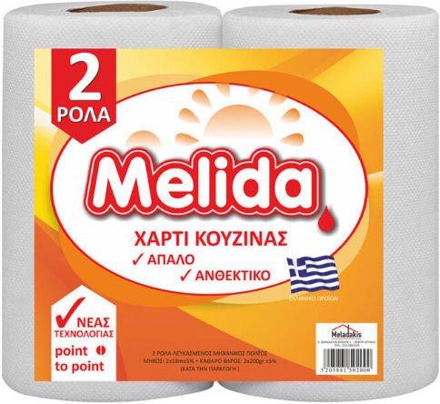 Χαρτί κουζίνας Melida 2 ρολά