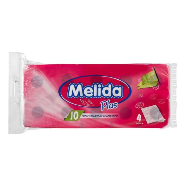 Χαρτί υγείας 4 φύλλο Melida 10 ρολά 120gr