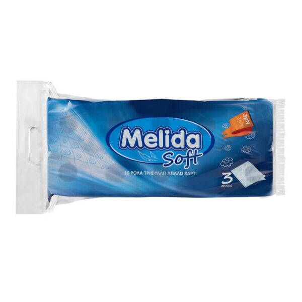 Χαρτί υγείας 3 φύλλο Melida 10 ρολά 120gr