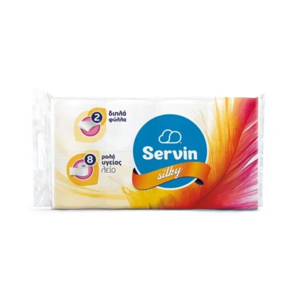 Χαρτί υγείας 2 φύλλο Servin Silky 145gr