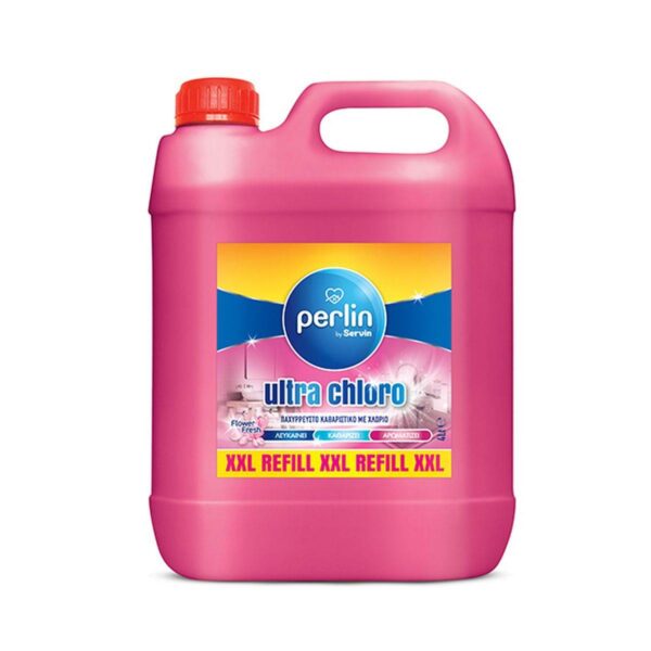 Παχύρευστο καθαριστικό με χλώριο Flower Fresh Perlin 4Lt