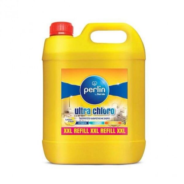 Παχύρευστο καθαριστικό με χλώριο Lemon Fresh Perlin 4Lt