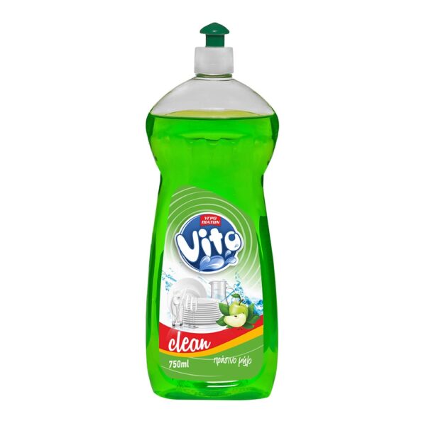 Υγρό πιάτων Vito με άρωμα πράσινο μήλο 750ml