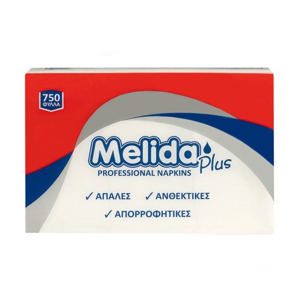 Χαρτοπετσέτες επαγγελματικές Melida Plus 750 φύλλα