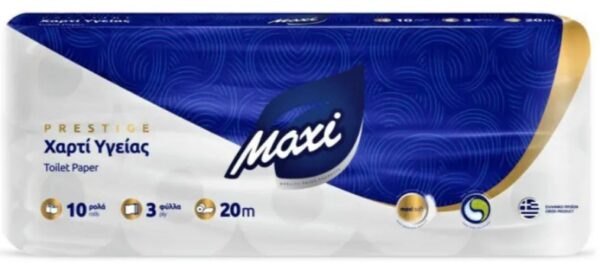 Χαρτί υγείας 3φυλλο 10×100γρ. Maxi