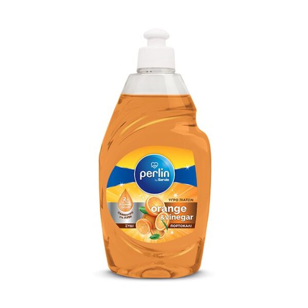 Υγρό πιάτων Perlin πορτοκάλι & ξύδι 450ml