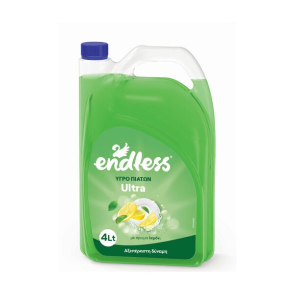 Υγρό απορρυπαντικό πιάτων με δύναμη Ultra 4lt ENDLESS
home
