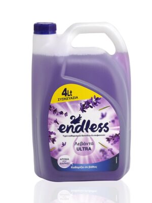2026/07/1000005076-1.jpg Υγρό καθαριστικό πατώματος Endless Ultra λεβάντα 4Lt